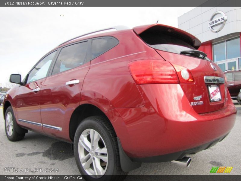 Cayenne Red / Gray 2012 Nissan Rogue SV