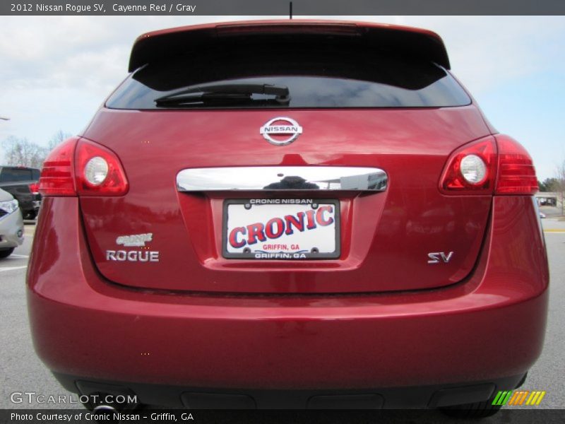 Cayenne Red / Gray 2012 Nissan Rogue SV