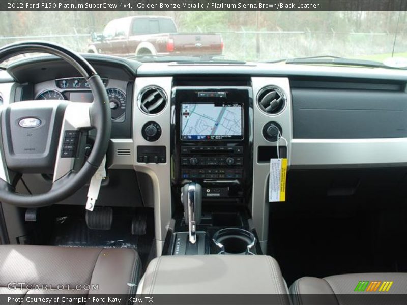 Golden Bronze Metallic / Platinum Sienna Brown/Black Leather 2012 Ford F150 Platinum SuperCrew 4x4