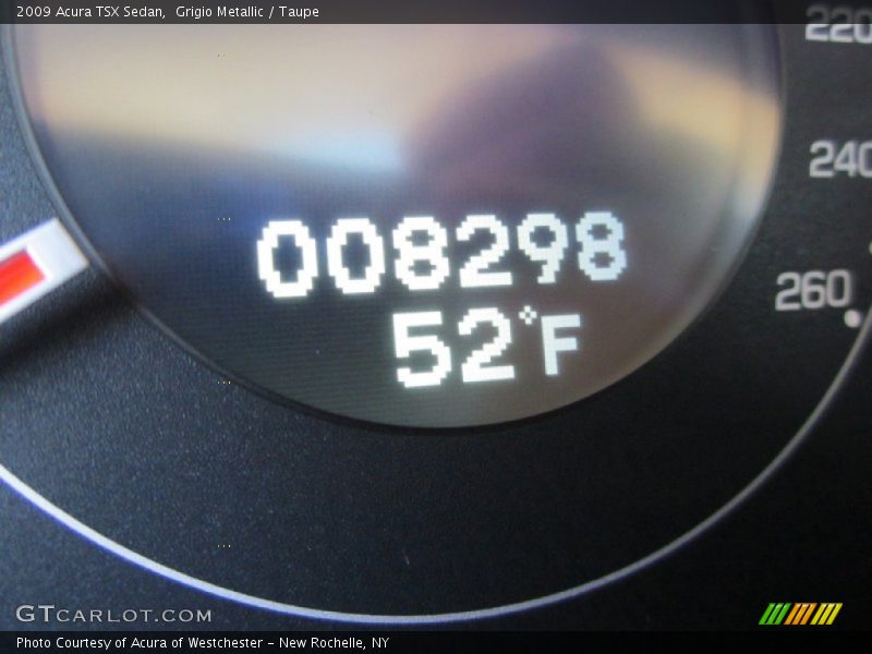 Grigio Metallic / Taupe 2009 Acura TSX Sedan