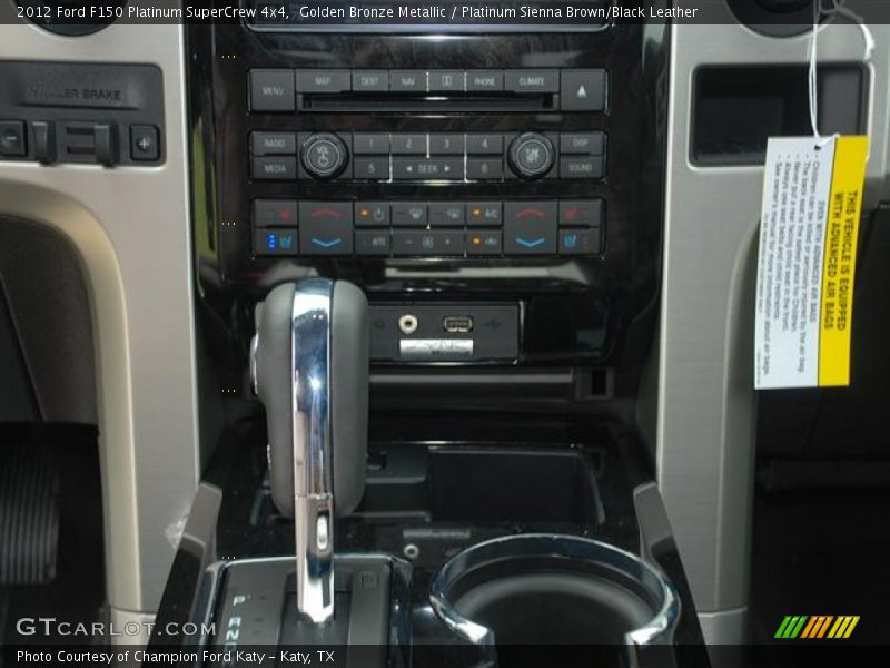 Golden Bronze Metallic / Platinum Sienna Brown/Black Leather 2012 Ford F150 Platinum SuperCrew 4x4