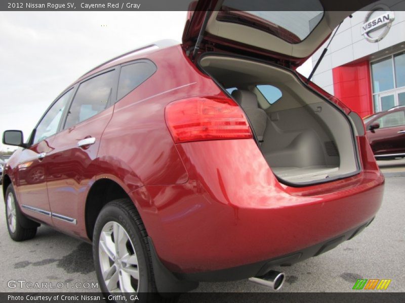 Cayenne Red / Gray 2012 Nissan Rogue SV