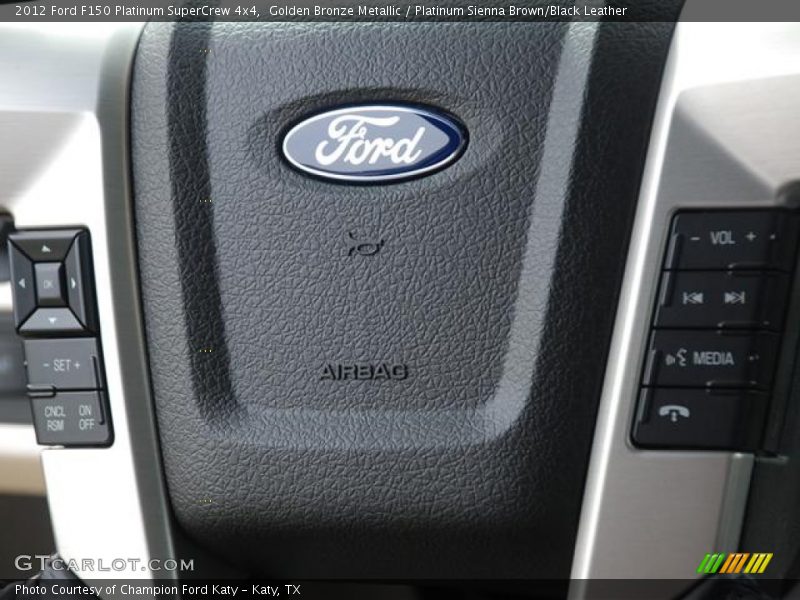Golden Bronze Metallic / Platinum Sienna Brown/Black Leather 2012 Ford F150 Platinum SuperCrew 4x4