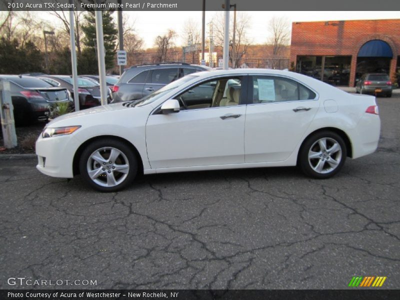 Premium White Pearl / Parchment 2010 Acura TSX Sedan