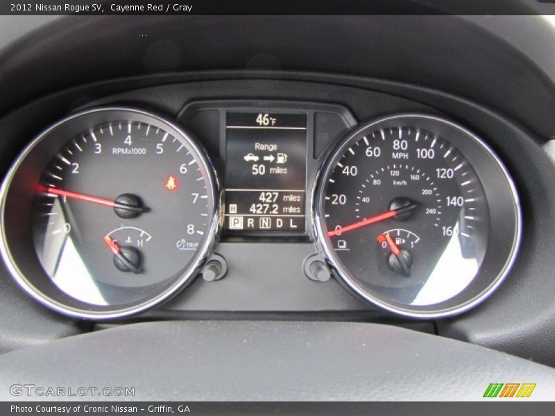 Cayenne Red / Gray 2012 Nissan Rogue SV