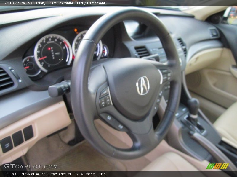 Premium White Pearl / Parchment 2010 Acura TSX Sedan