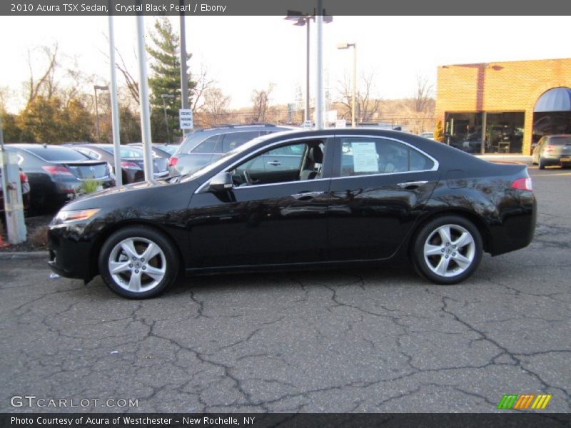 Crystal Black Pearl / Ebony 2010 Acura TSX Sedan