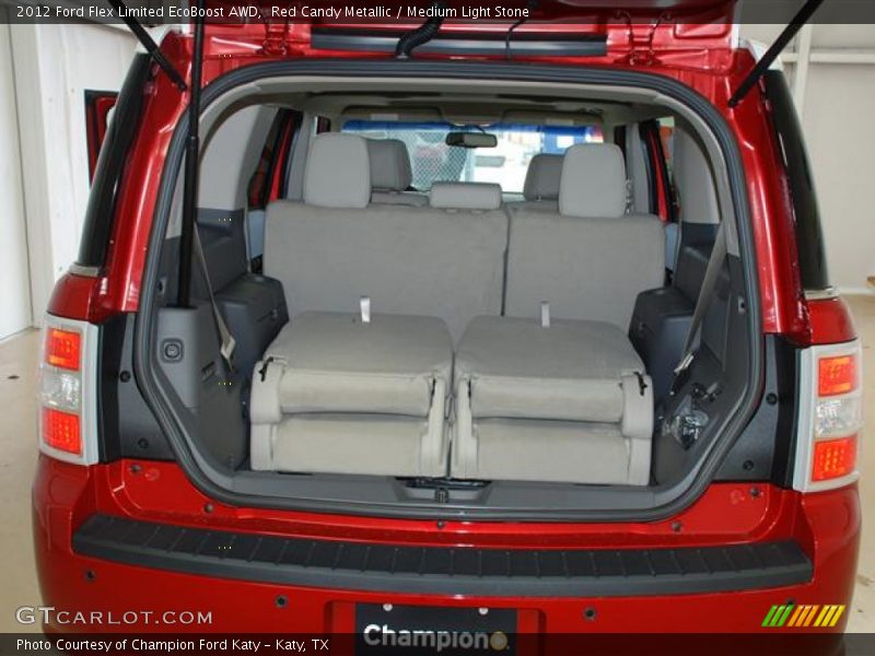 Red Candy Metallic / Medium Light Stone 2012 Ford Flex Limited EcoBoost AWD