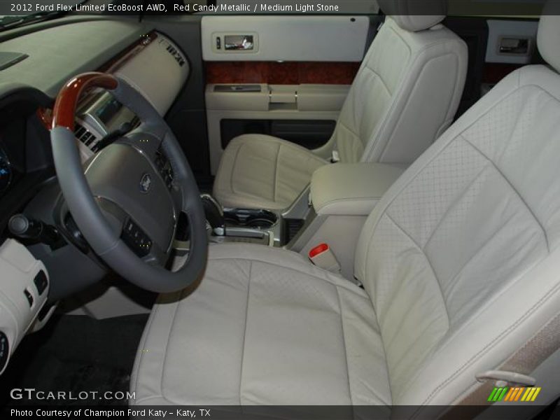 Red Candy Metallic / Medium Light Stone 2012 Ford Flex Limited EcoBoost AWD