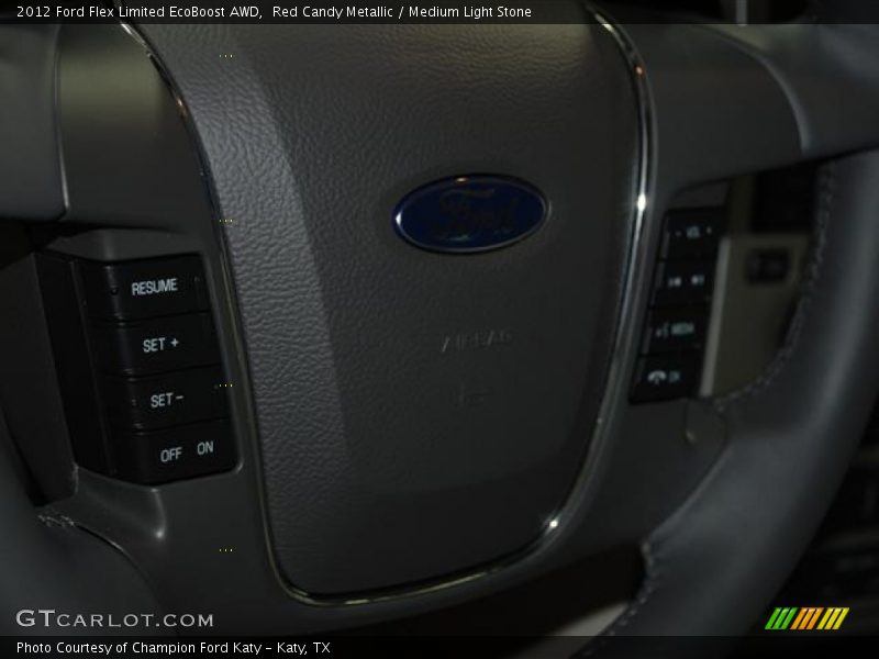Red Candy Metallic / Medium Light Stone 2012 Ford Flex Limited EcoBoost AWD