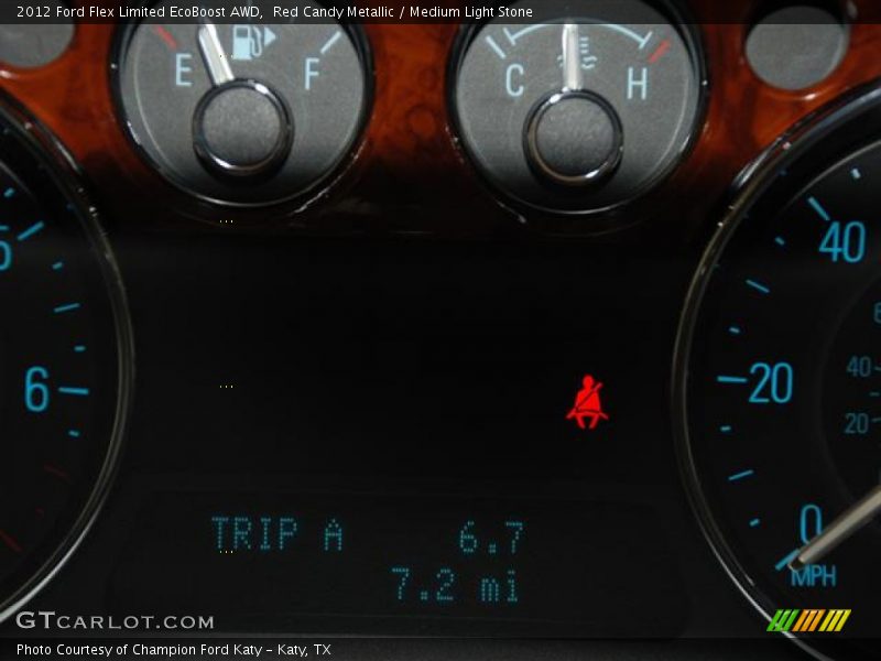 Red Candy Metallic / Medium Light Stone 2012 Ford Flex Limited EcoBoost AWD