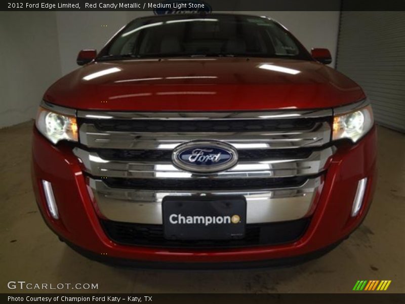 Red Candy Metallic / Medium Light Stone 2012 Ford Edge Limited