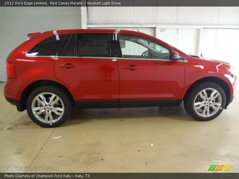Red Candy Metallic / Medium Light Stone 2012 Ford Edge Limited