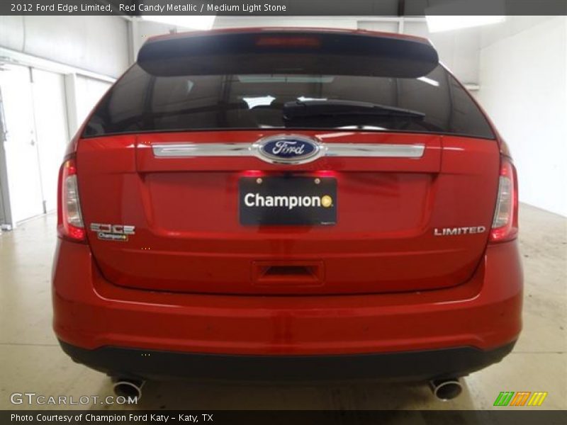 Red Candy Metallic / Medium Light Stone 2012 Ford Edge Limited