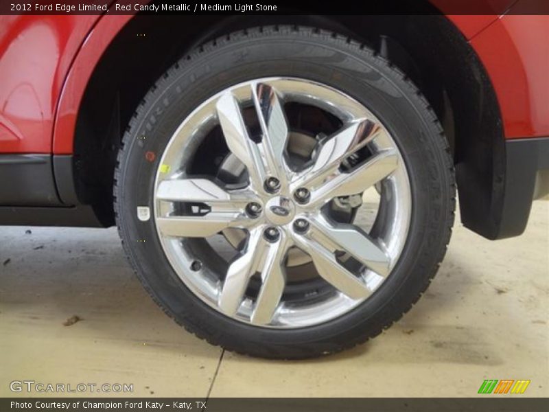 Red Candy Metallic / Medium Light Stone 2012 Ford Edge Limited