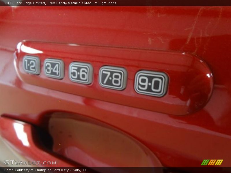 Red Candy Metallic / Medium Light Stone 2012 Ford Edge Limited