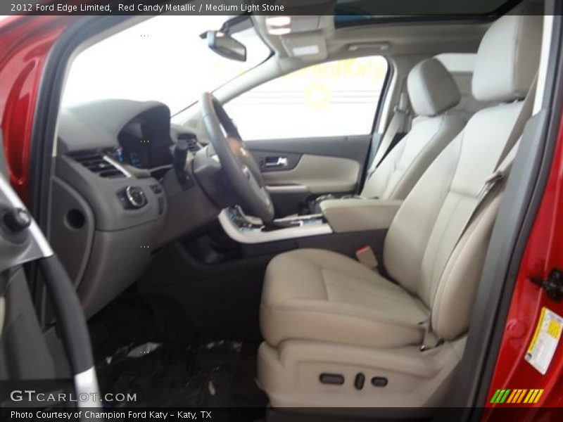 Red Candy Metallic / Medium Light Stone 2012 Ford Edge Limited