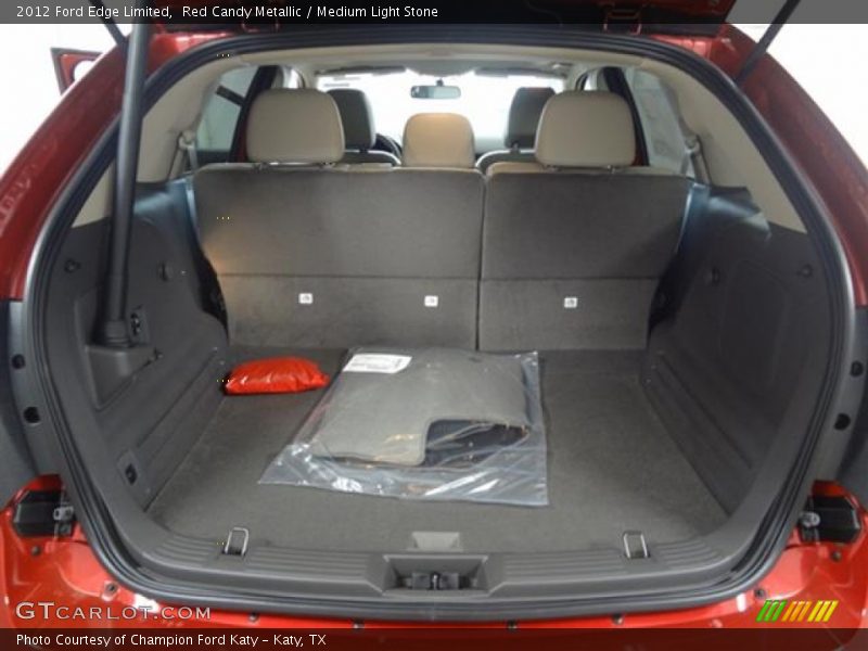 Red Candy Metallic / Medium Light Stone 2012 Ford Edge Limited