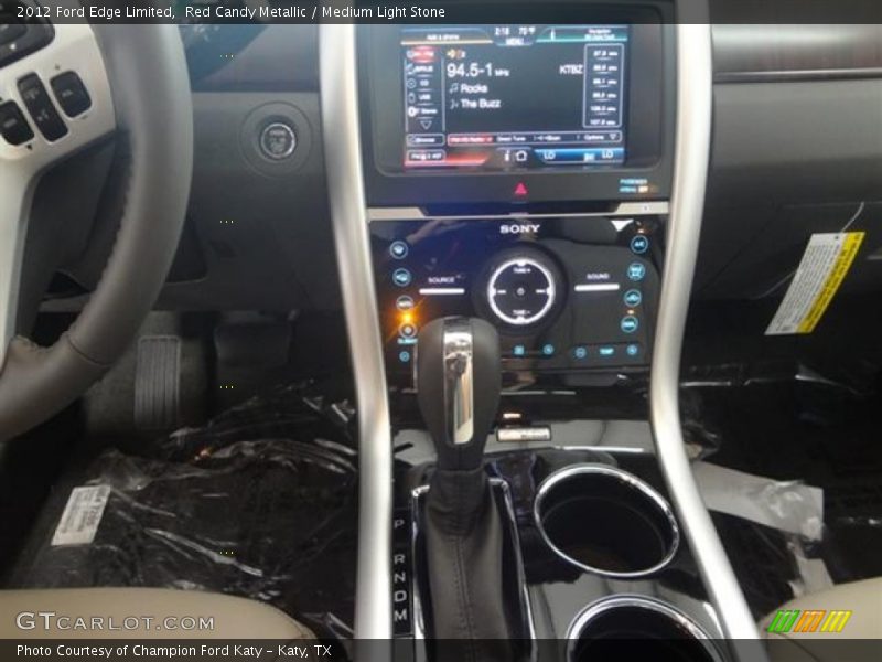 Red Candy Metallic / Medium Light Stone 2012 Ford Edge Limited