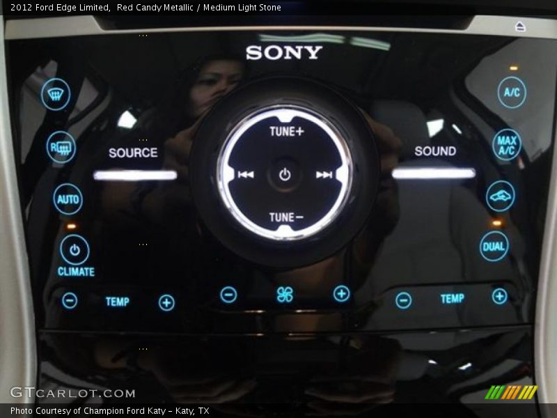 Red Candy Metallic / Medium Light Stone 2012 Ford Edge Limited
