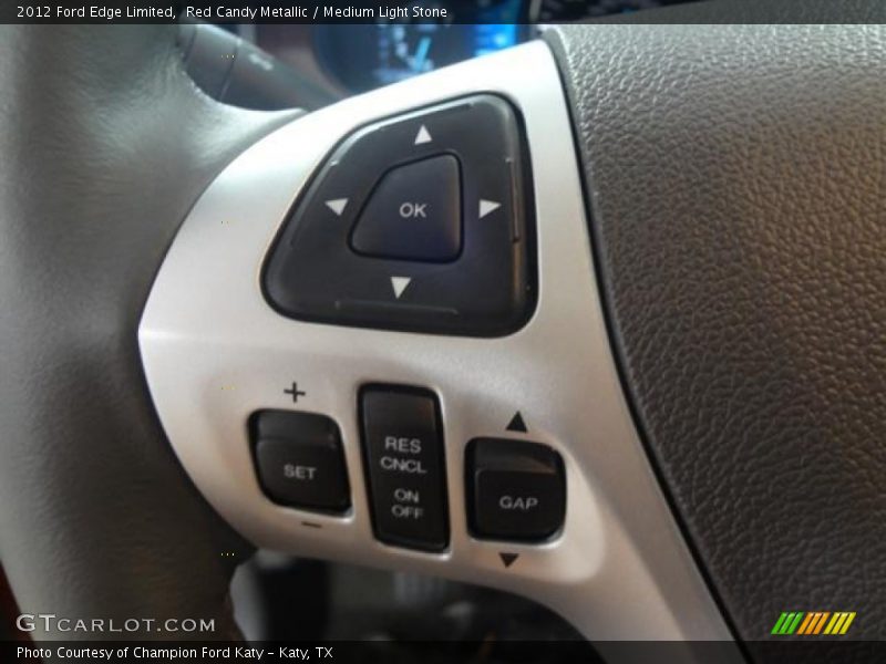 Red Candy Metallic / Medium Light Stone 2012 Ford Edge Limited