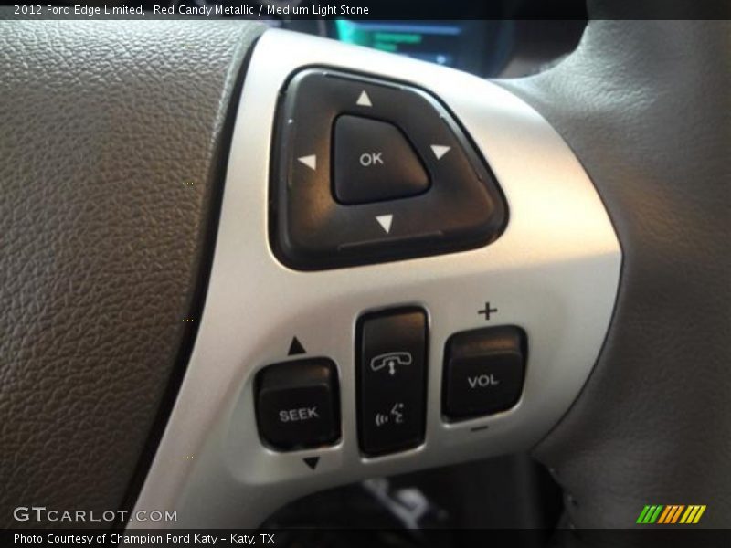 Red Candy Metallic / Medium Light Stone 2012 Ford Edge Limited