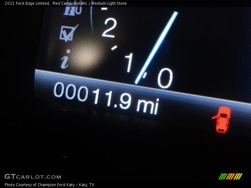 Red Candy Metallic / Medium Light Stone 2012 Ford Edge Limited
