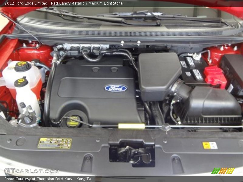 Red Candy Metallic / Medium Light Stone 2012 Ford Edge Limited