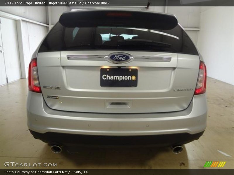 Ingot Silver Metallic / Charcoal Black 2012 Ford Edge Limited