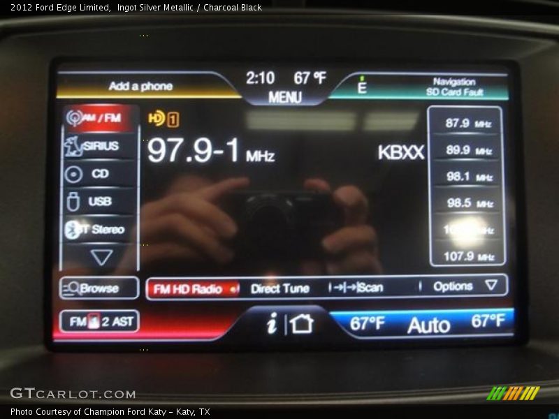 Ingot Silver Metallic / Charcoal Black 2012 Ford Edge Limited