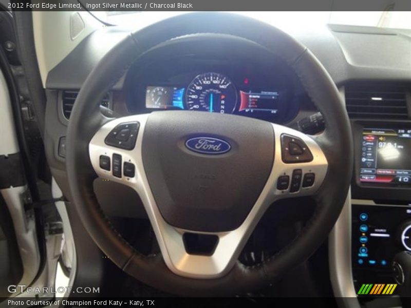 Ingot Silver Metallic / Charcoal Black 2012 Ford Edge Limited