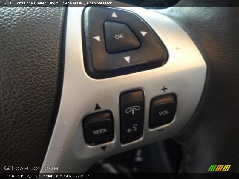 Ingot Silver Metallic / Charcoal Black 2012 Ford Edge Limited