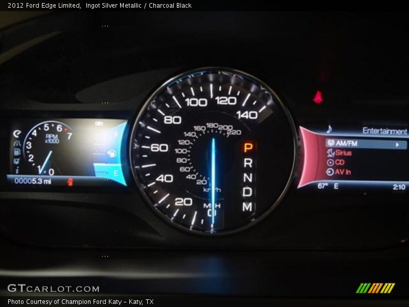 Ingot Silver Metallic / Charcoal Black 2012 Ford Edge Limited
