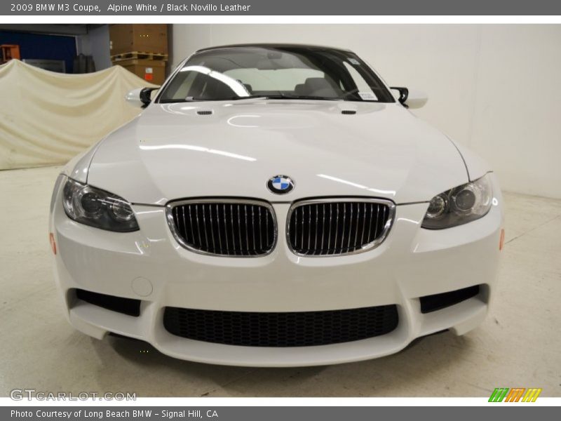 Alpine White / Black Novillo Leather 2009 BMW M3 Coupe