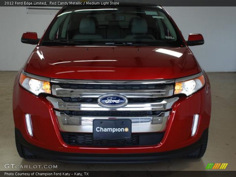 Red Candy Metallic / Medium Light Stone 2012 Ford Edge Limited