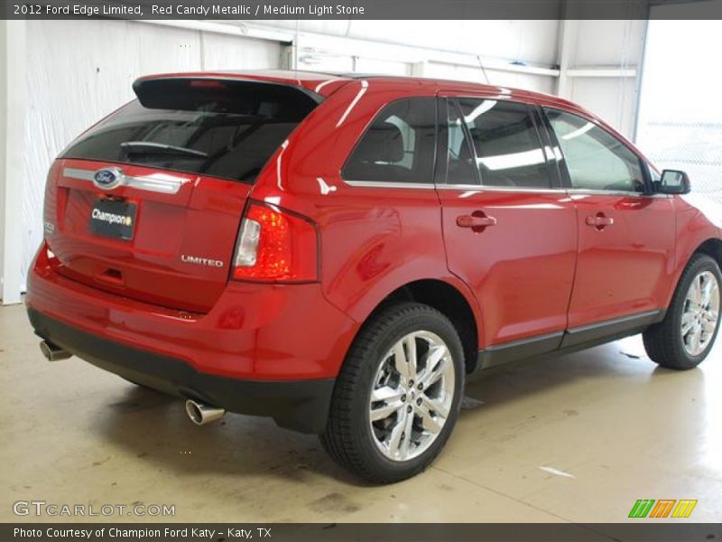 Red Candy Metallic / Medium Light Stone 2012 Ford Edge Limited