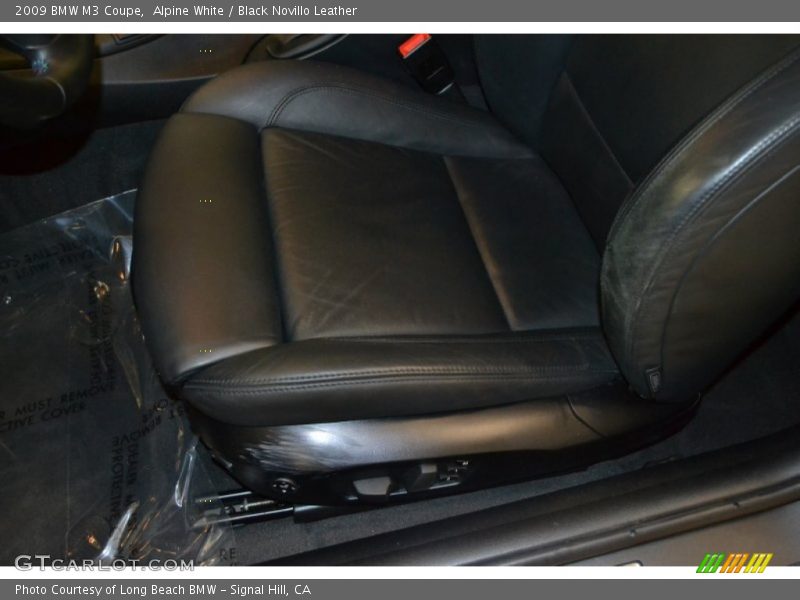 Alpine White / Black Novillo Leather 2009 BMW M3 Coupe