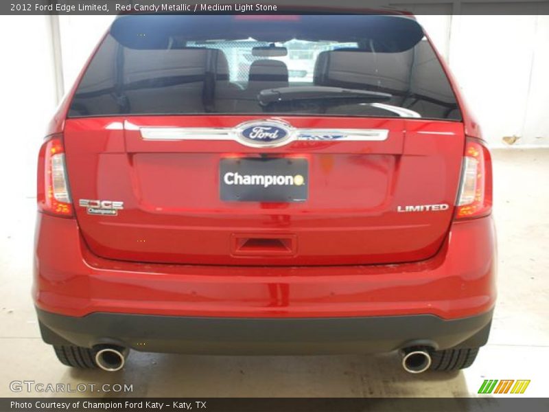 Red Candy Metallic / Medium Light Stone 2012 Ford Edge Limited