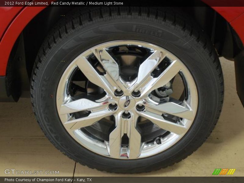 Red Candy Metallic / Medium Light Stone 2012 Ford Edge Limited