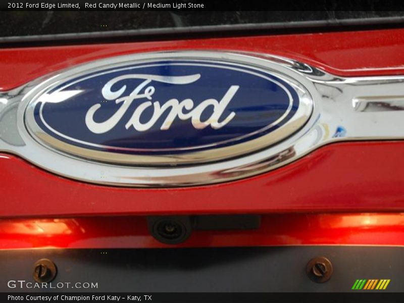 Red Candy Metallic / Medium Light Stone 2012 Ford Edge Limited