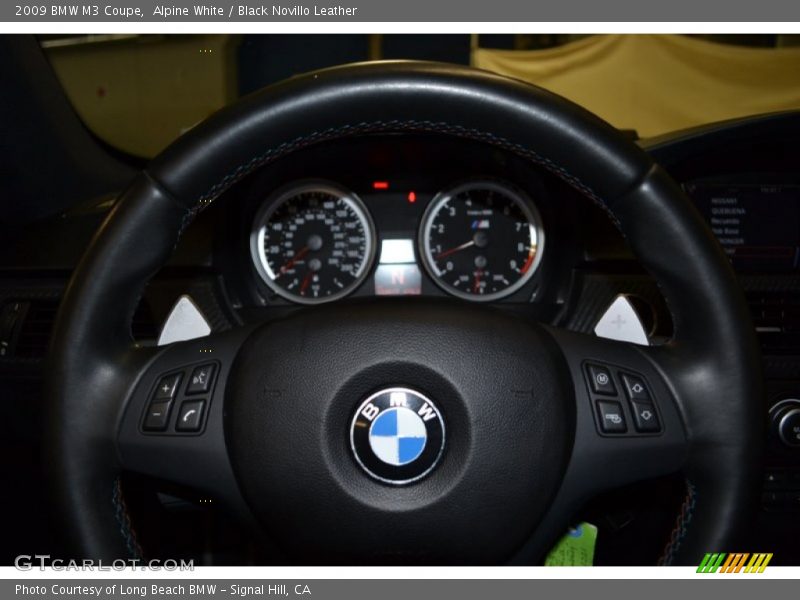 Alpine White / Black Novillo Leather 2009 BMW M3 Coupe