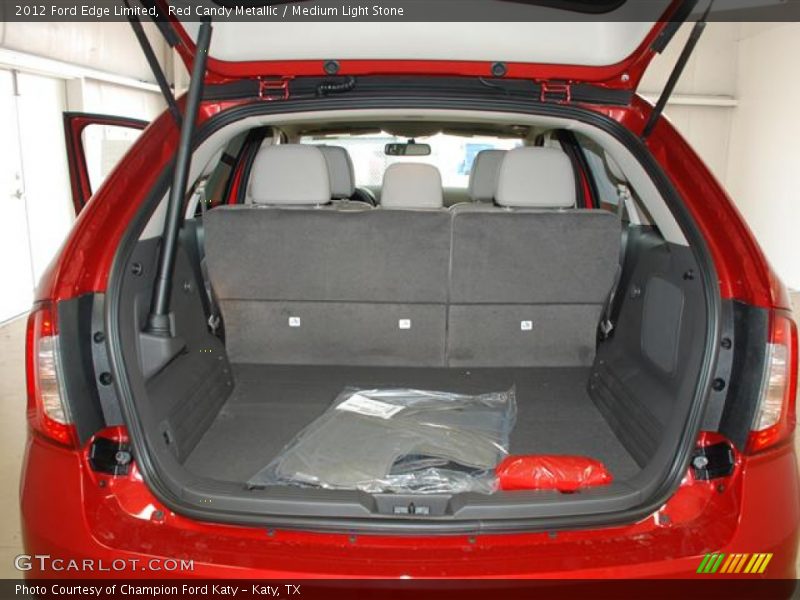 Red Candy Metallic / Medium Light Stone 2012 Ford Edge Limited