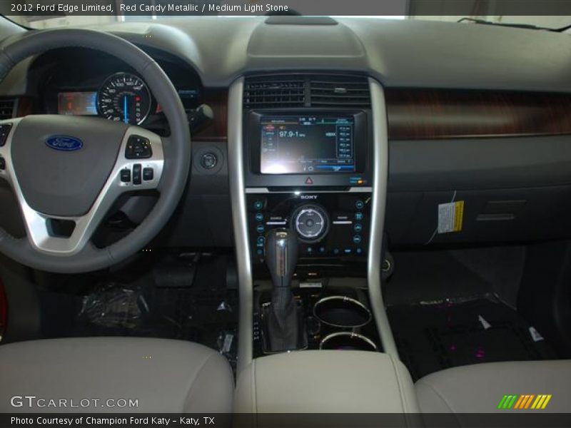 Red Candy Metallic / Medium Light Stone 2012 Ford Edge Limited