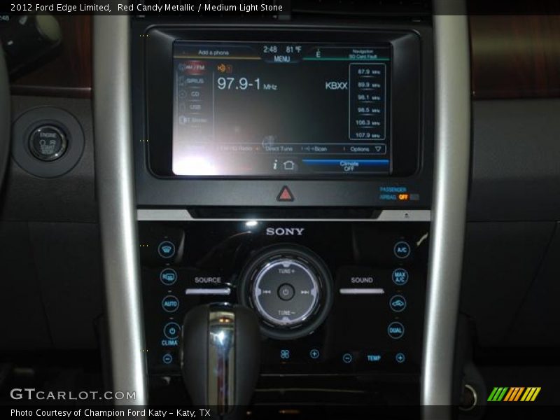 Red Candy Metallic / Medium Light Stone 2012 Ford Edge Limited