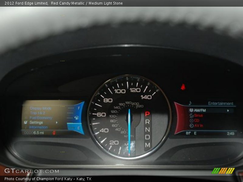 Red Candy Metallic / Medium Light Stone 2012 Ford Edge Limited