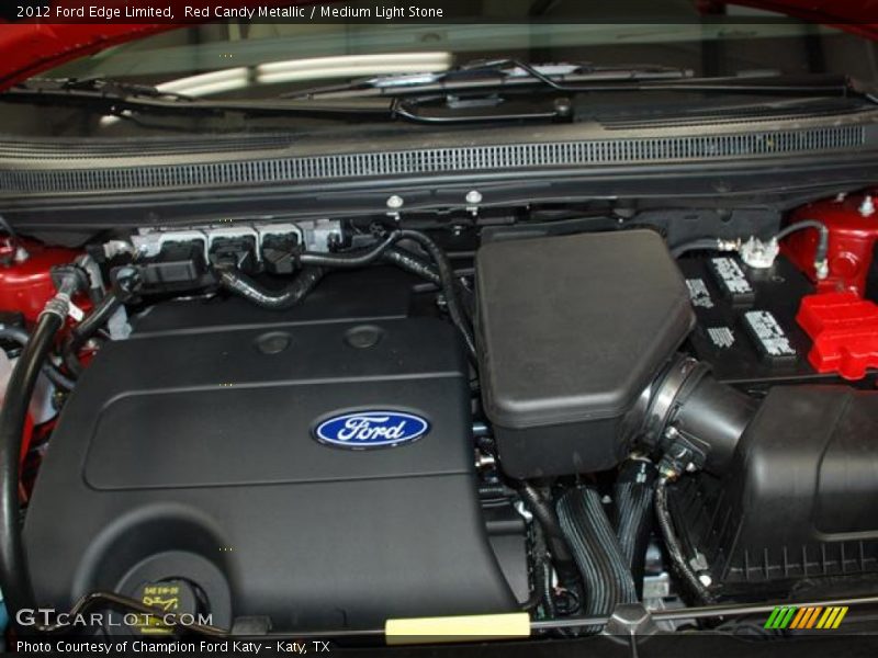 Red Candy Metallic / Medium Light Stone 2012 Ford Edge Limited