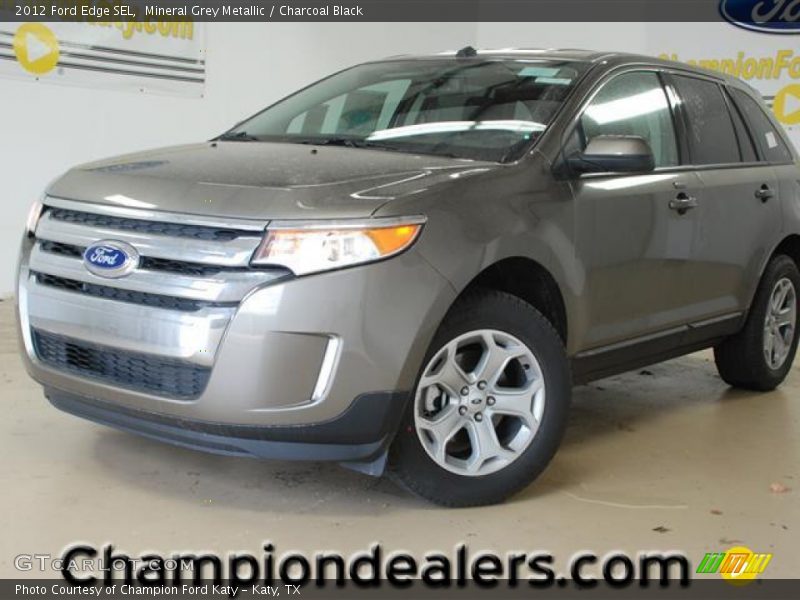 Mineral Grey Metallic / Charcoal Black 2012 Ford Edge SEL