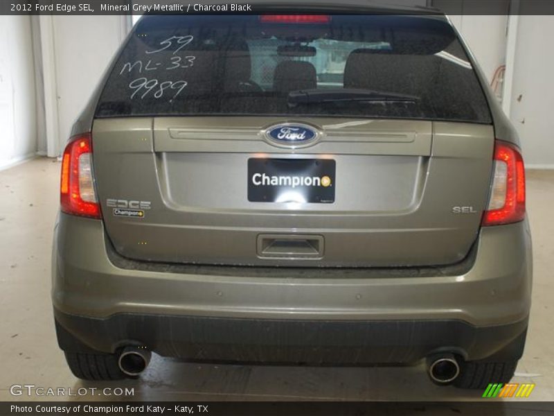 Mineral Grey Metallic / Charcoal Black 2012 Ford Edge SEL