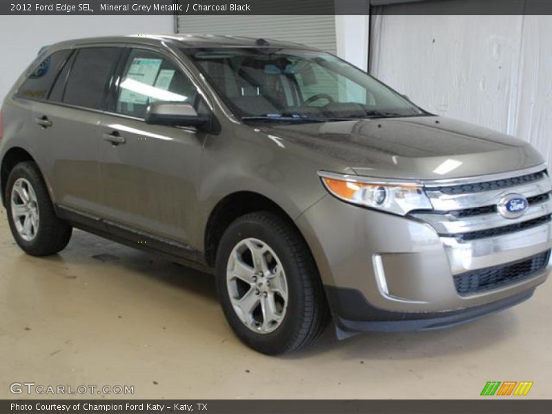 Mineral Grey Metallic / Charcoal Black 2012 Ford Edge SEL