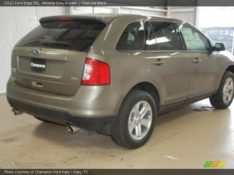 Mineral Grey Metallic / Charcoal Black 2012 Ford Edge SEL